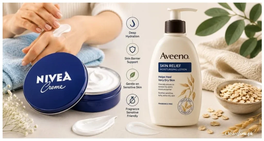 How Gentle Is Nivea Compared to Aveeno?